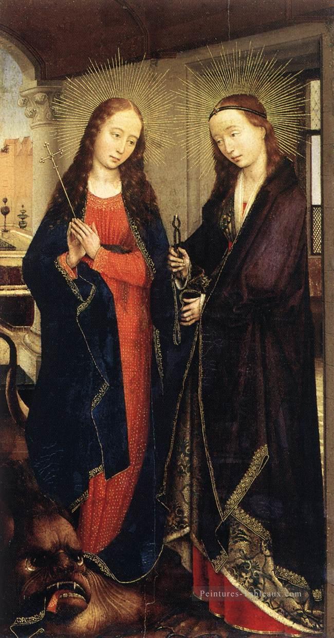 Sts Margaret et Apollonia hollandais peintre Rogier van der Weyden Peintures à l'huile